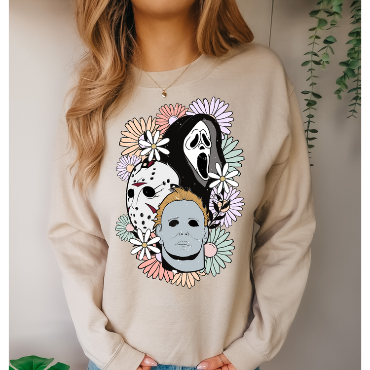 Floral Spooky DTF Transfer