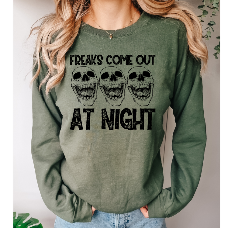 Freaks Come Out at Night DTF Transfer