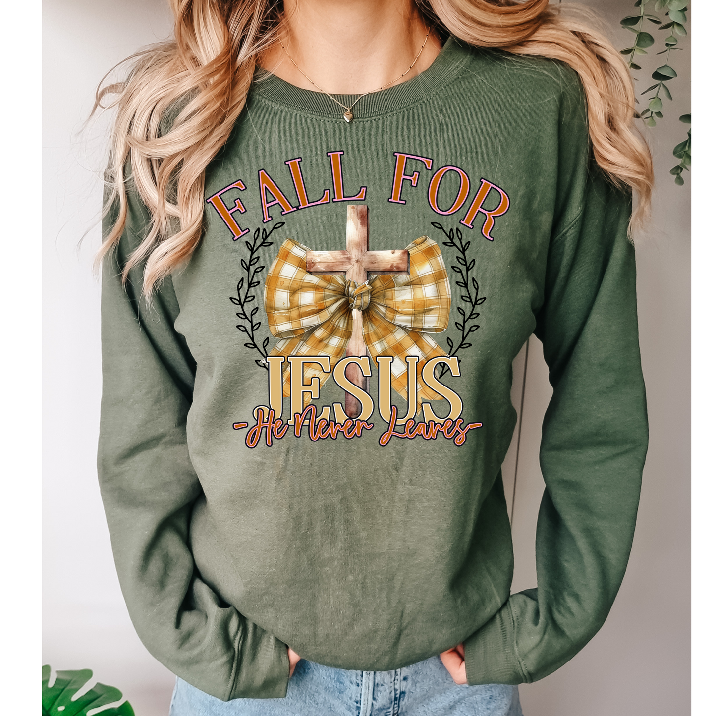 Fall for Jesus Western DTF Transfer