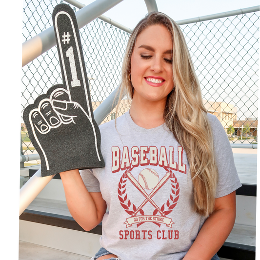 Retro Baseball Sports Club DTF Transfer