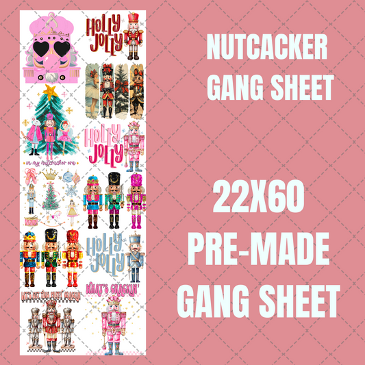 Nutcracker Premade Gang Sheet 22"x60"