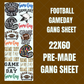 Football Gameday Premade Gang Sheet 22"x60"