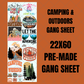 Camping & Outdoors Premade Gang Sheet 22"x60"