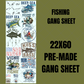 Fishing Premade Gang Sheet 22"x60"