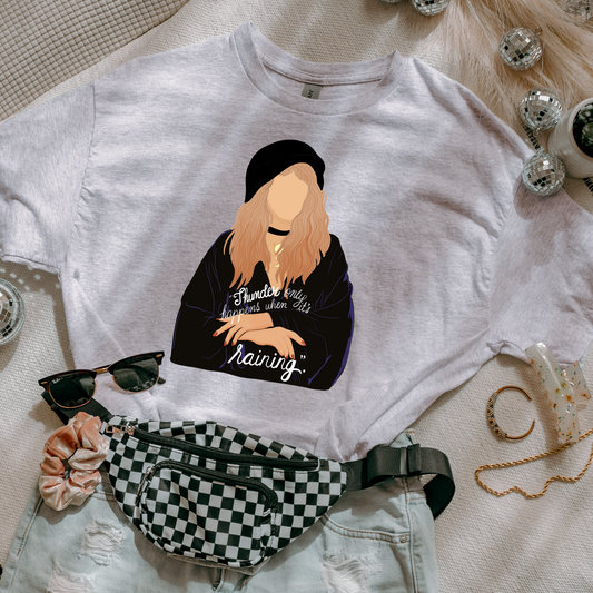 Thunder Only Happens When It's Raining DTF Transfer