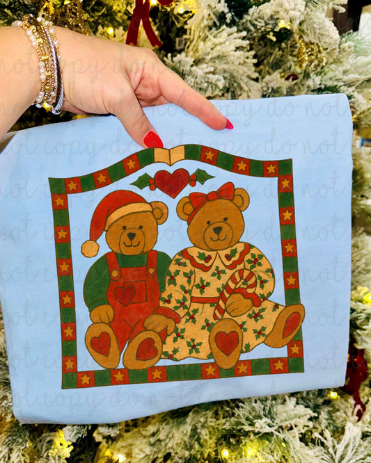 Christmas Thrifty Bears DTF Transfer
