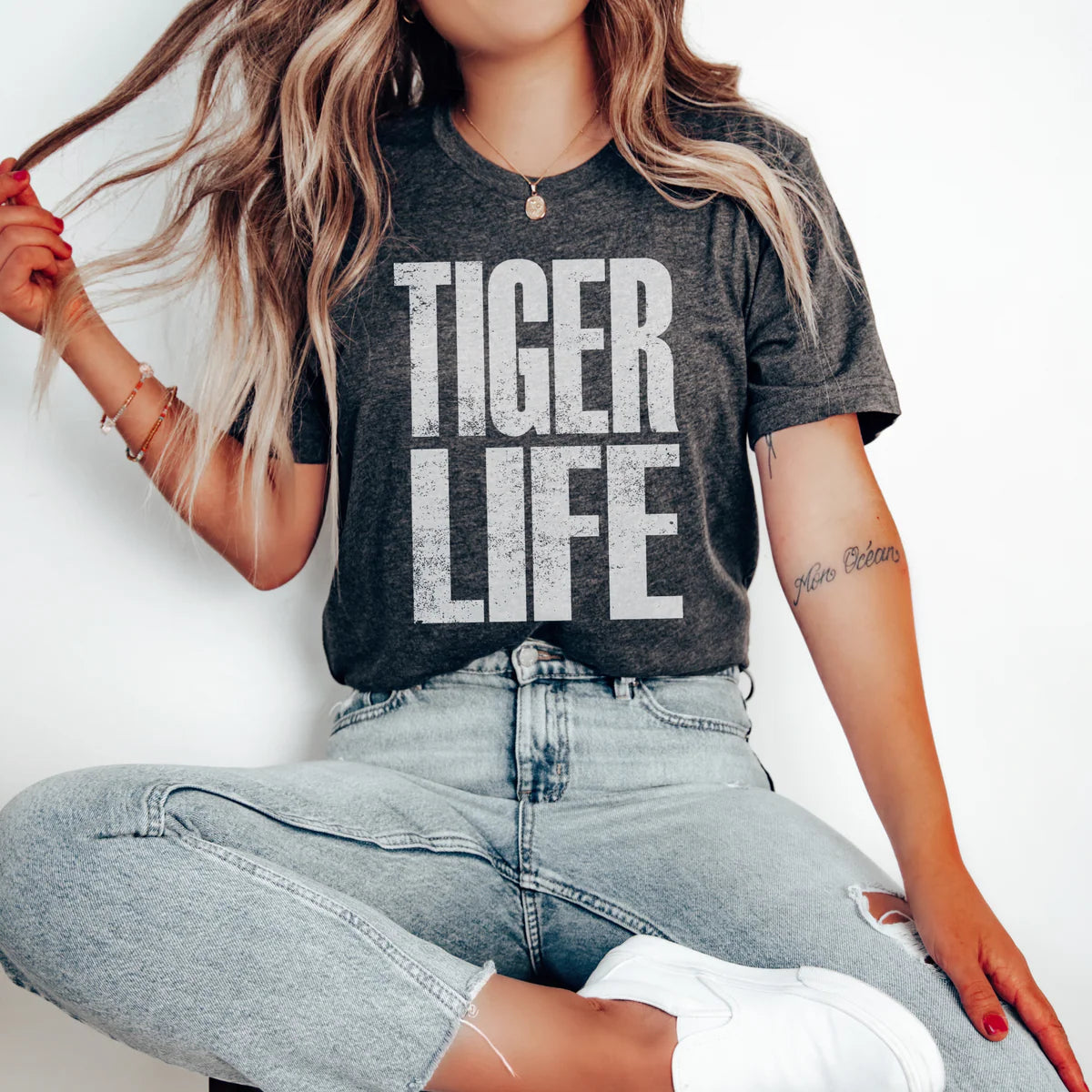 Distressed Tiger Life DTF Transfers