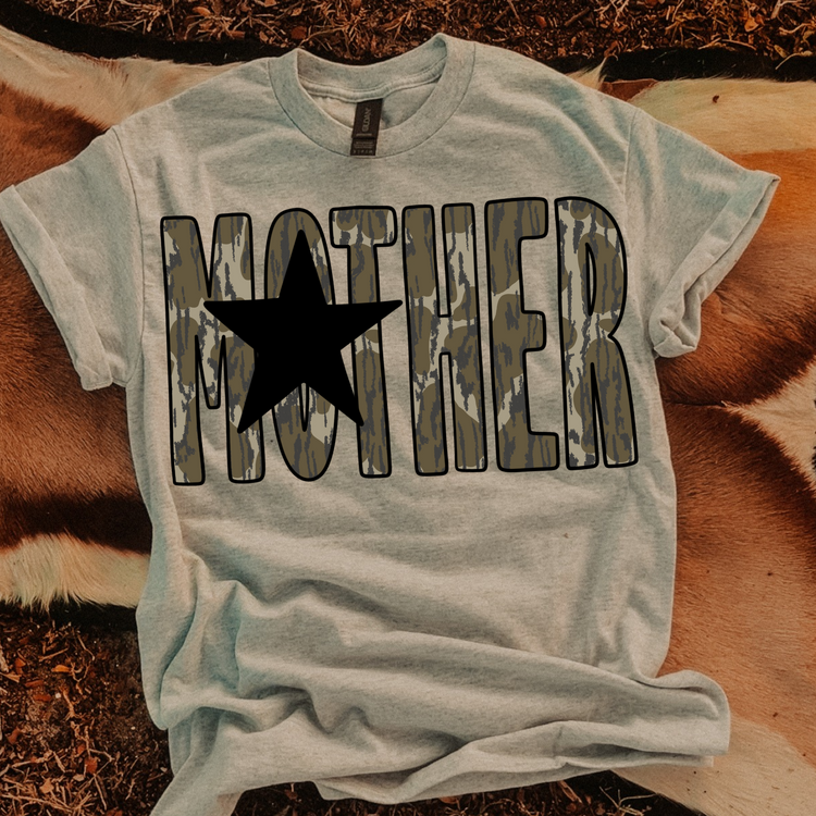 Bottom Camo Mother Star DTF Transfer