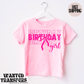 Minimalist Pink Birthday Girl, Repeat, The Birthday Girl, Any Year Birthday, Trendy Birthday Girl Tee, Tshirt, Birthday Outfit