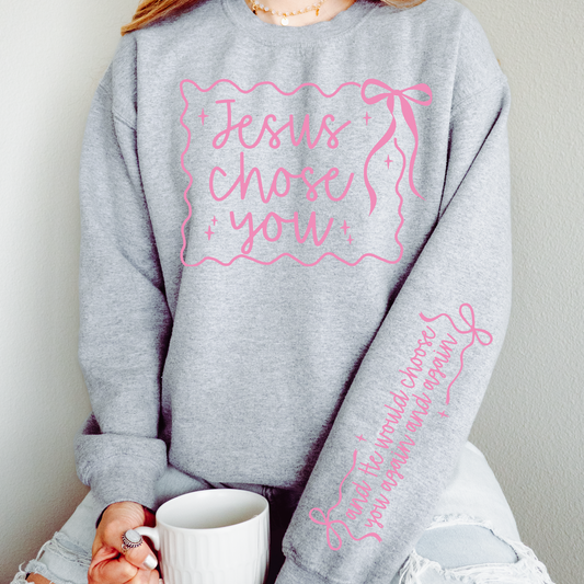 Jesus Chose You (Pink) DTF Transfer