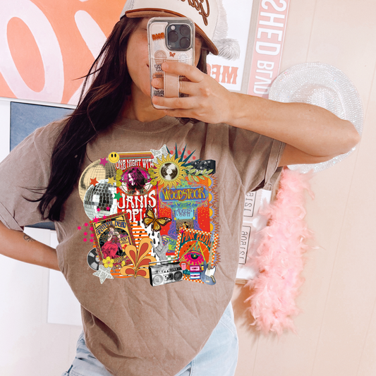 Janis Joplin DTF Transfer
