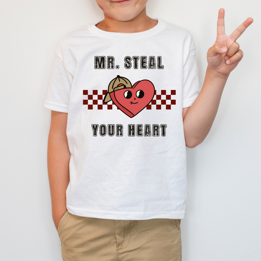 Mr. Steal Your Heart Checkered DTF Transfer