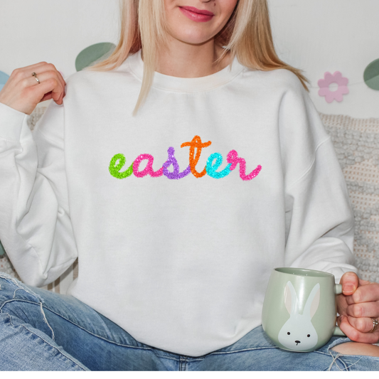 Faux Tinsel Easter DTF Transfer