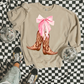 Preppy Cowgirl Boots DTF Transfer