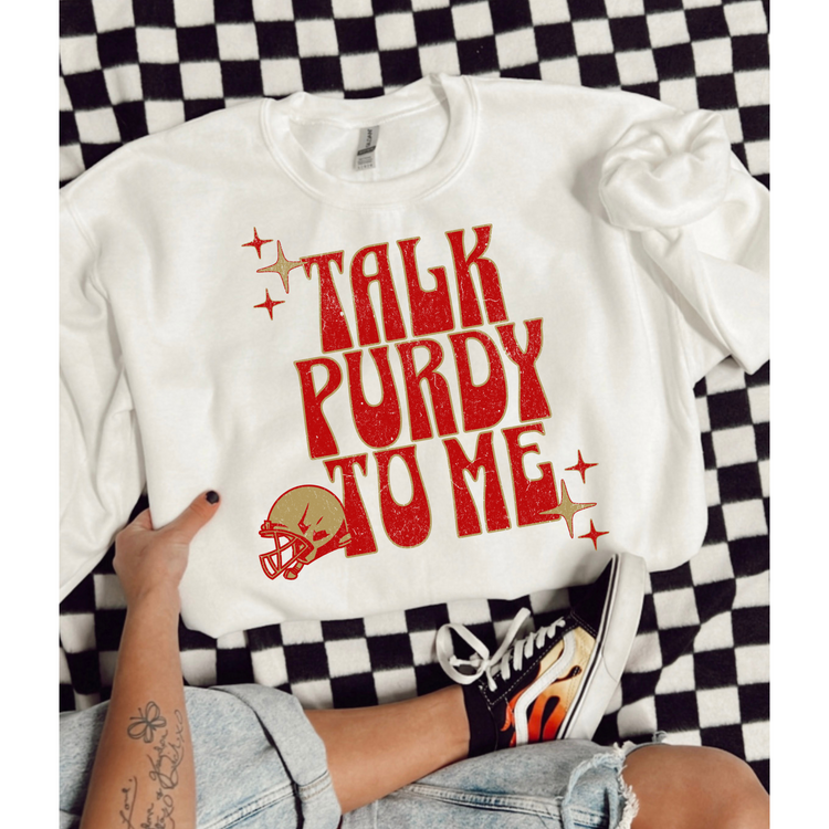 Talk Purdy to Me DTF Transfer