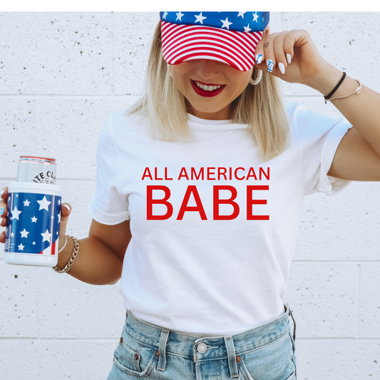 All American Babe Red *EXCLUSIVE* 4th of July DTF Transfer