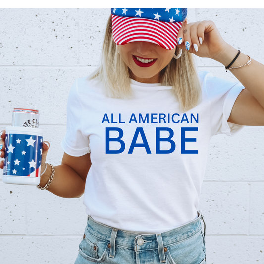 All American Babe Blue *EXCLUSIVE* 4th of July DTF Transfer