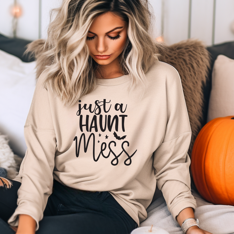 Just a Haunt Mess Screen Print Transfer