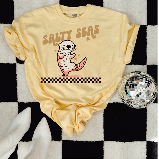 Salty Seas Otter DTF Transfer