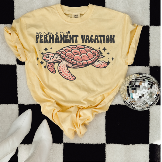 My Mind is on a Permanent Vacation DTF Transfer