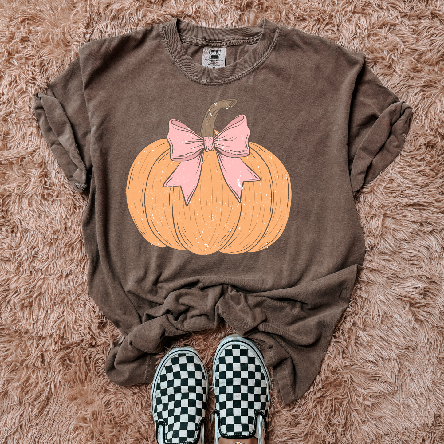 Distressed Coquette Pumpkin DTF Transfer