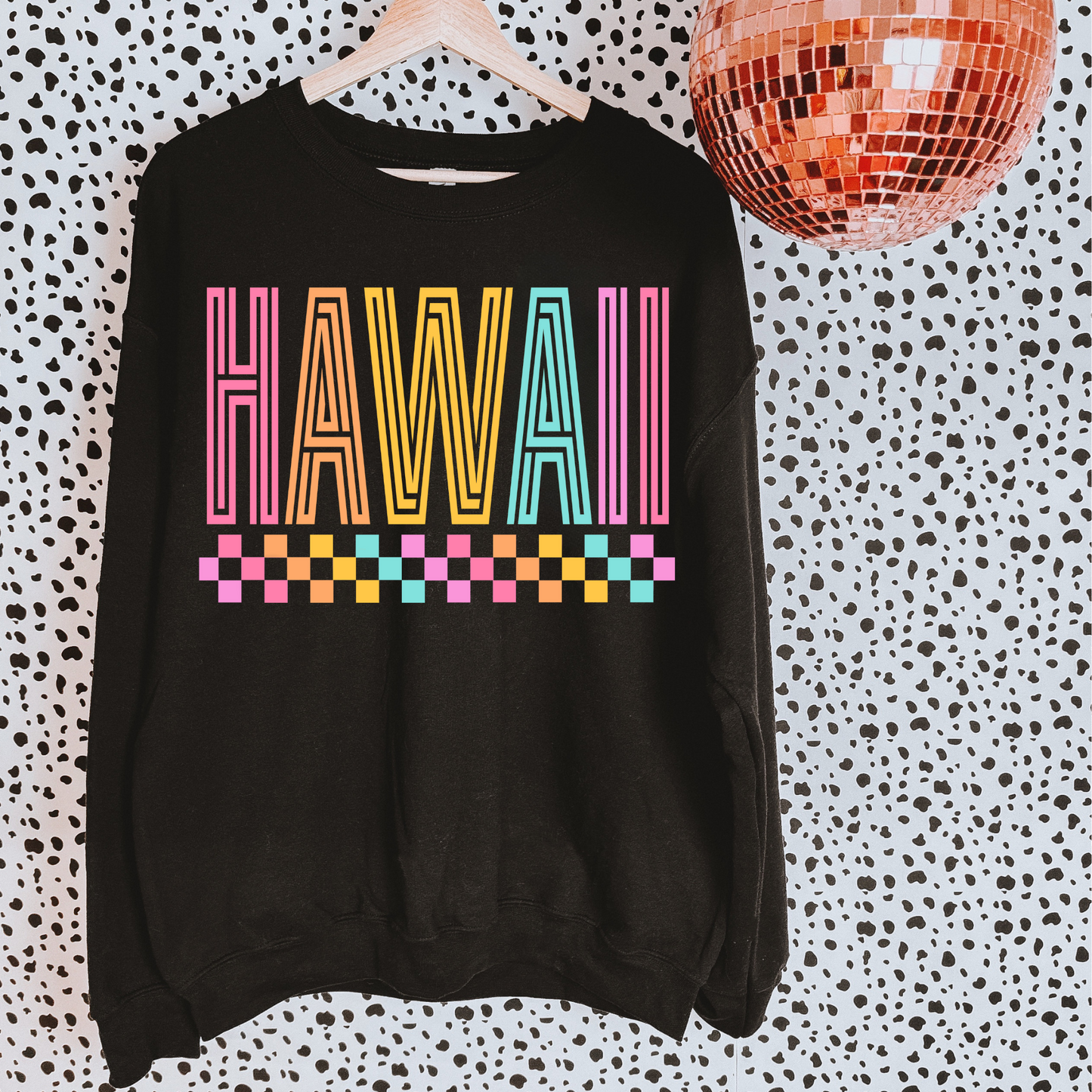 Hawaii Neon Lines DTF Transfer