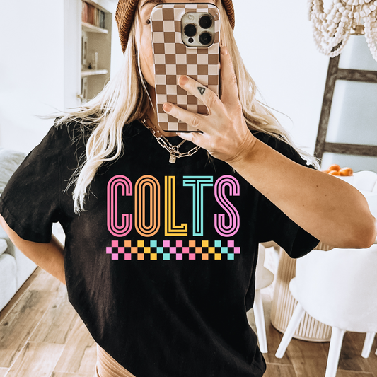 Colts Neon School Spirit DTF Transfer