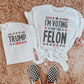 I'm Voting for the Felon Trump DTF Transfer (SET OF BOTH)