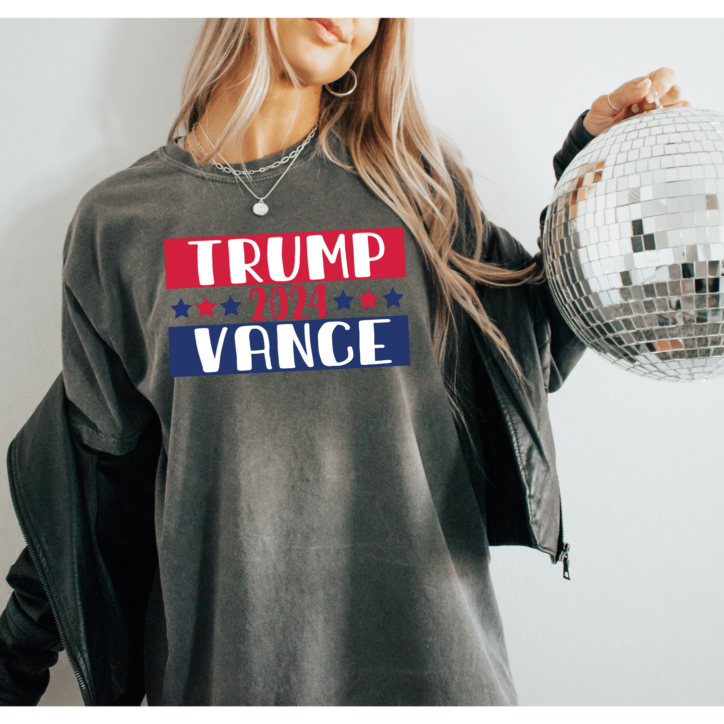 Trump Vance 2024 Retro Font DTF Transfer