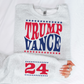 Trump Vance 2024 Wavy Font DTF Transfer