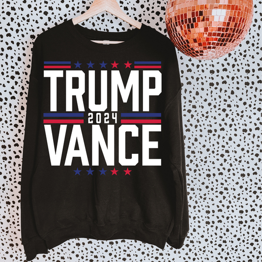 Trump Vance 2024 White Font DTF Transfer