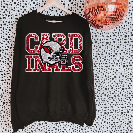 Cardinals Faux Sequin DTF Transfer