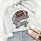 Game Day Faux Rhinestone Football DTF Transfer