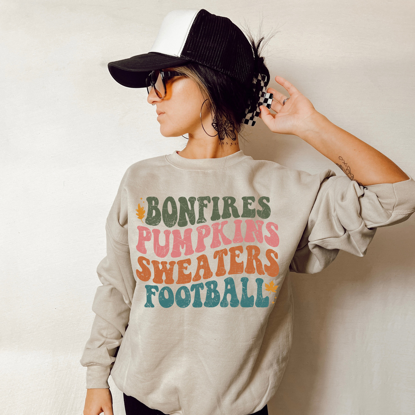 Bonfires, Pumpkins, Sweaters, & Football DTF Transfer