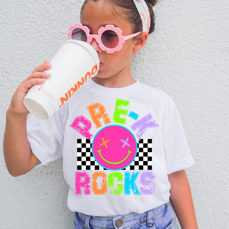 Neon Pre-K Grade Back to School DTF Transfer
