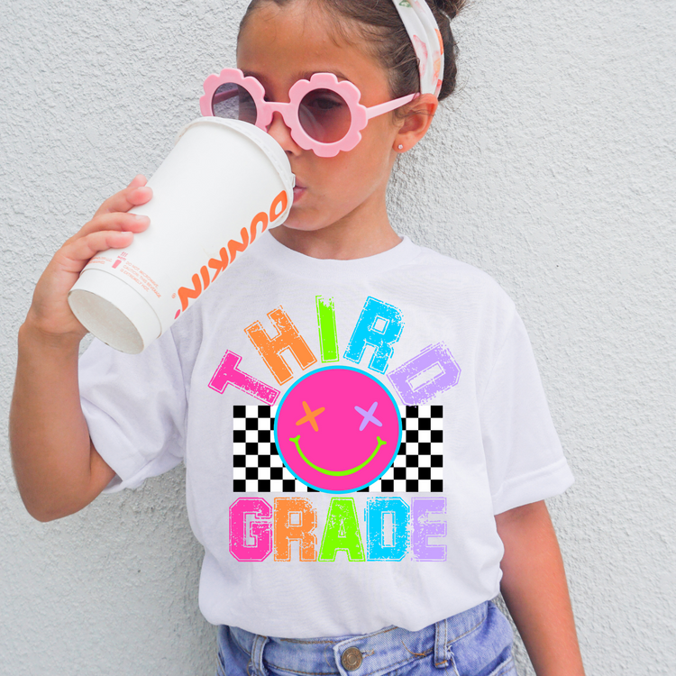 Neon Third Grade Back to School DTF Transfer