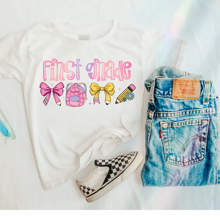 Watercolor First Grade Back to School DTF Transfer