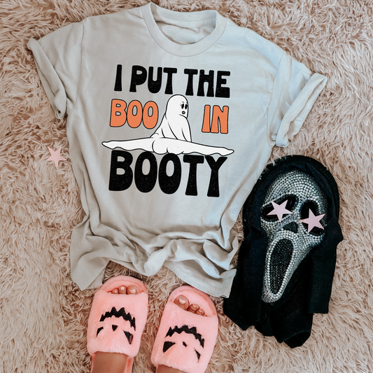 I Put the Boo in Booty Halloween DTF Transfer