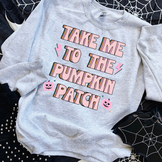 Retro Take me to the Pumpkin Patch Halloween DTF Transfer