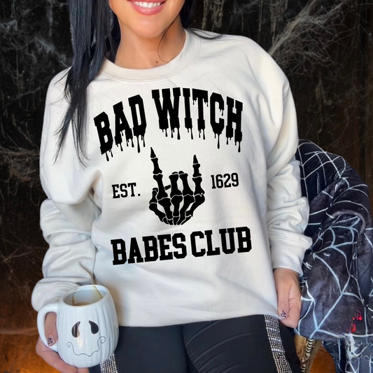 Bad Witch Babes Club Halloween DTF Transfer