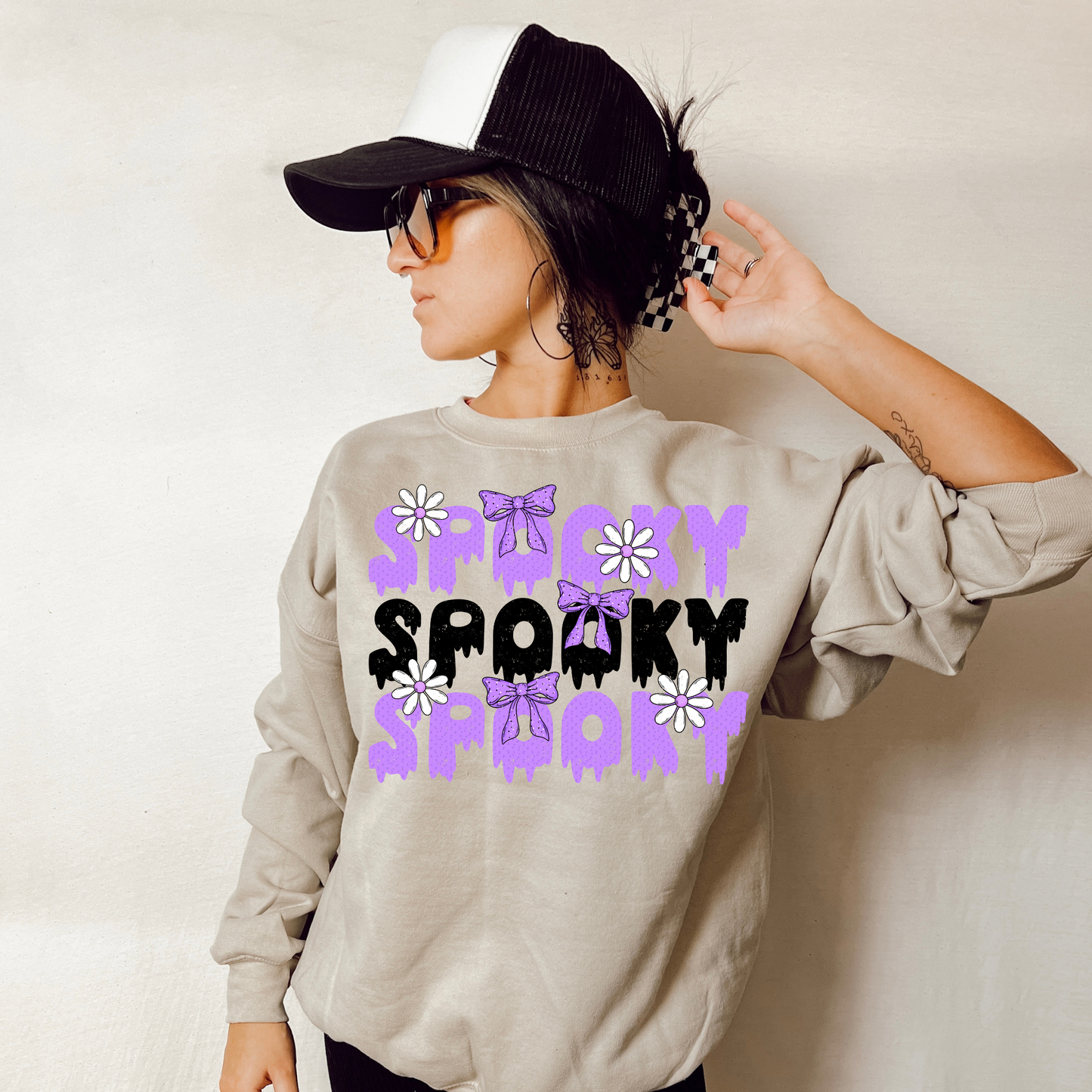 Purple Spooky Retro Halloween DTF Transfer