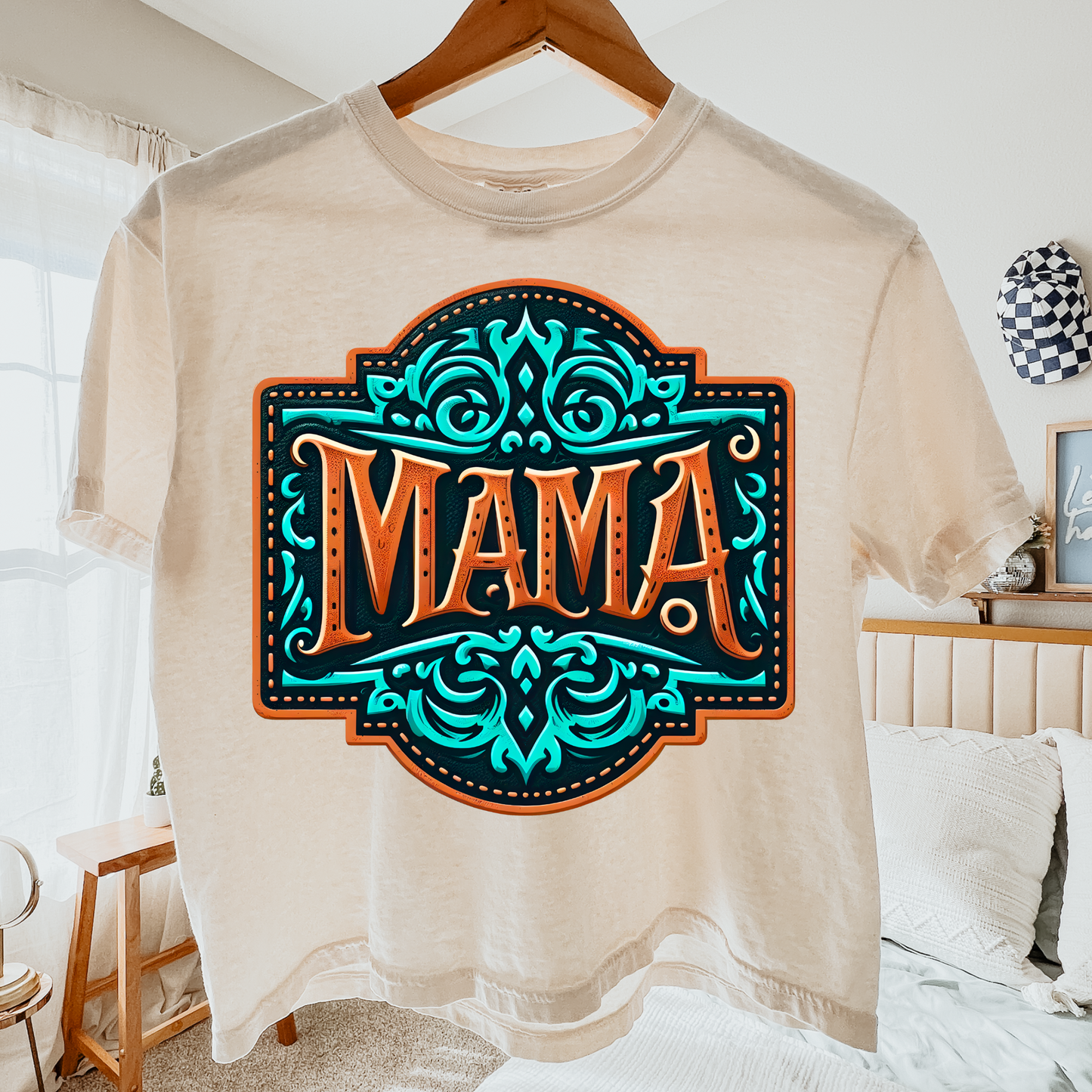 Leather Patch Mama DTF Transfer