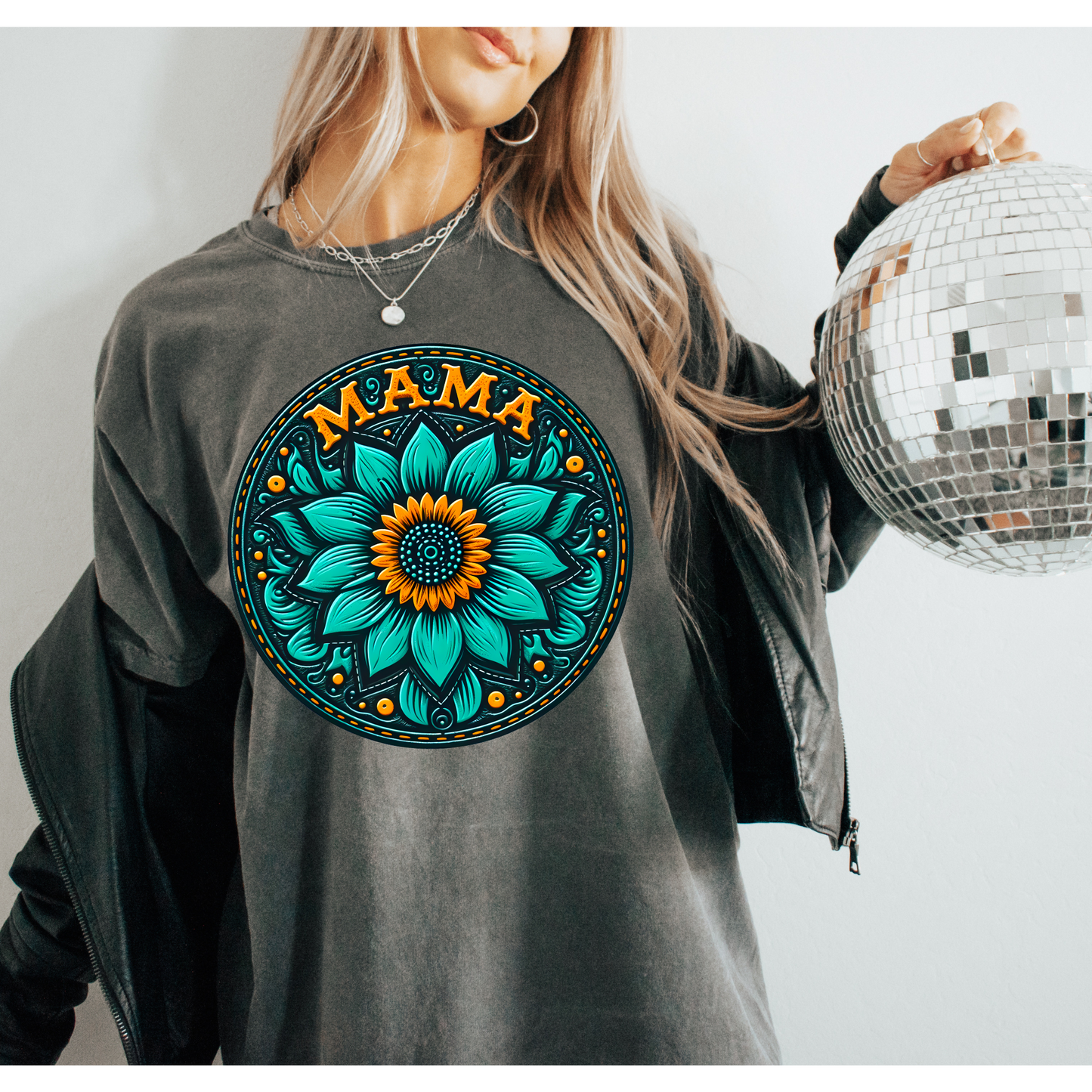 Leather Patch Mama 2 DTF Transfer