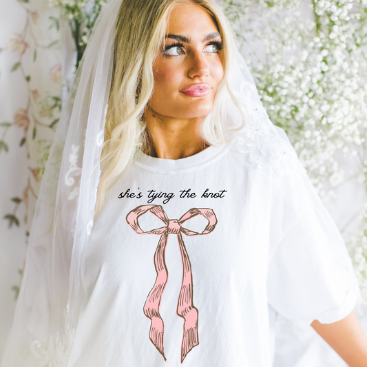 She is Tying the Knot Pink DTF Transfer