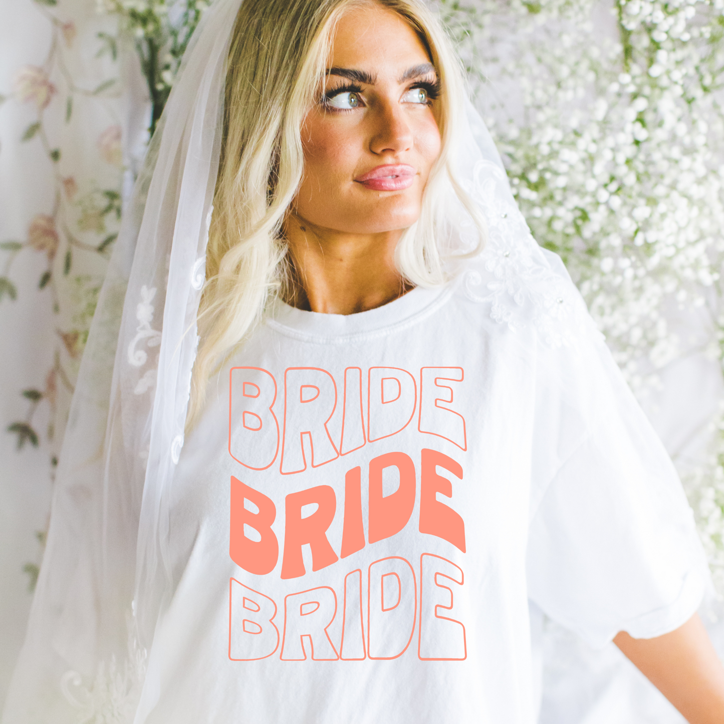 Bride Repeat Peach DTF Transfer