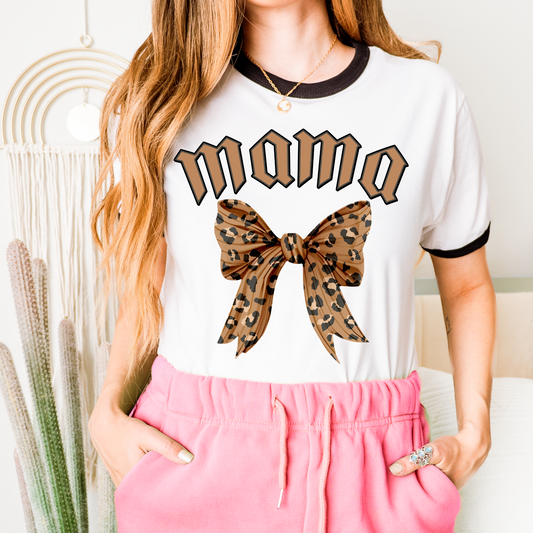 Leopard Brown Mama Coquette DTF Transfer