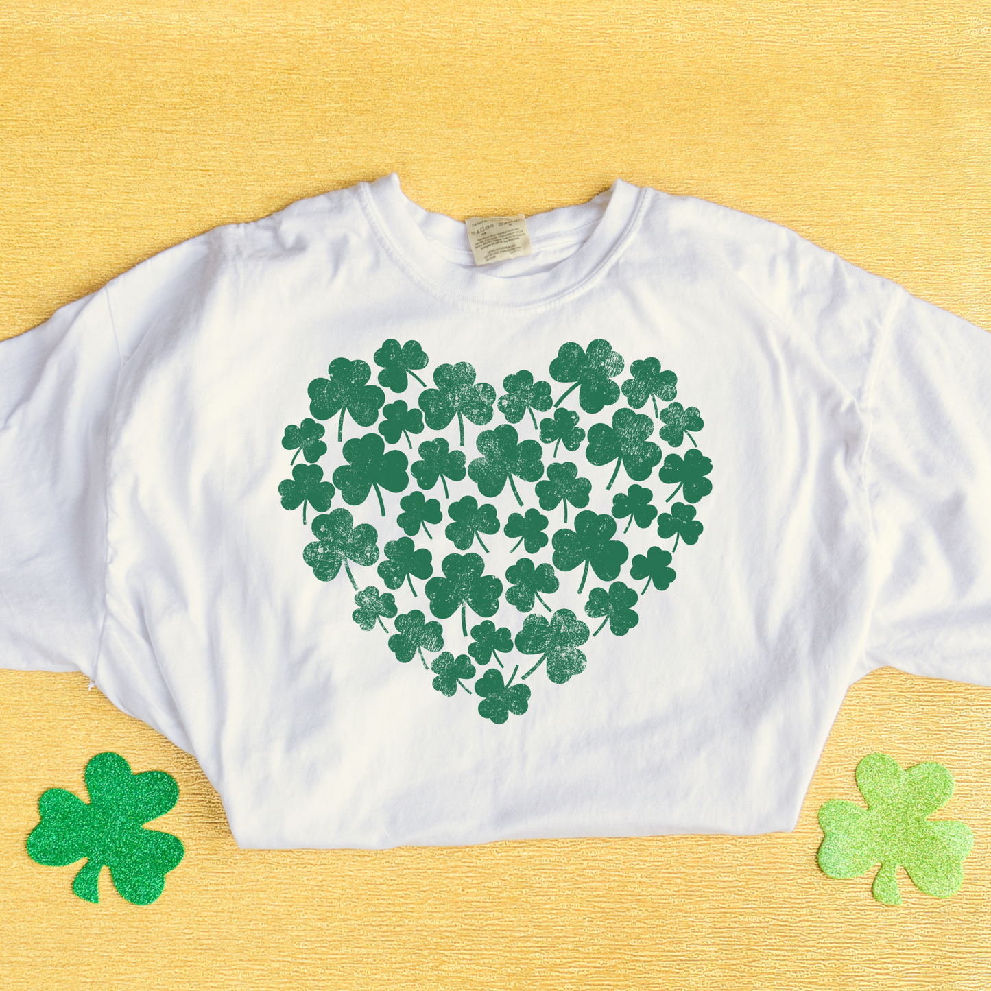 Four Leaf Clover OVERSIZED Screen Print Transfer