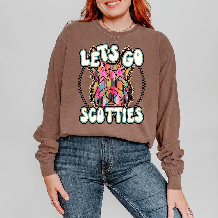 Let's Go Scotties DTF Transfer