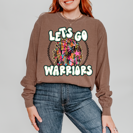 Let's Go Warriors DTF Transfer