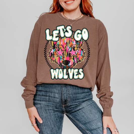 Let's Go Wolves DTF Transfer